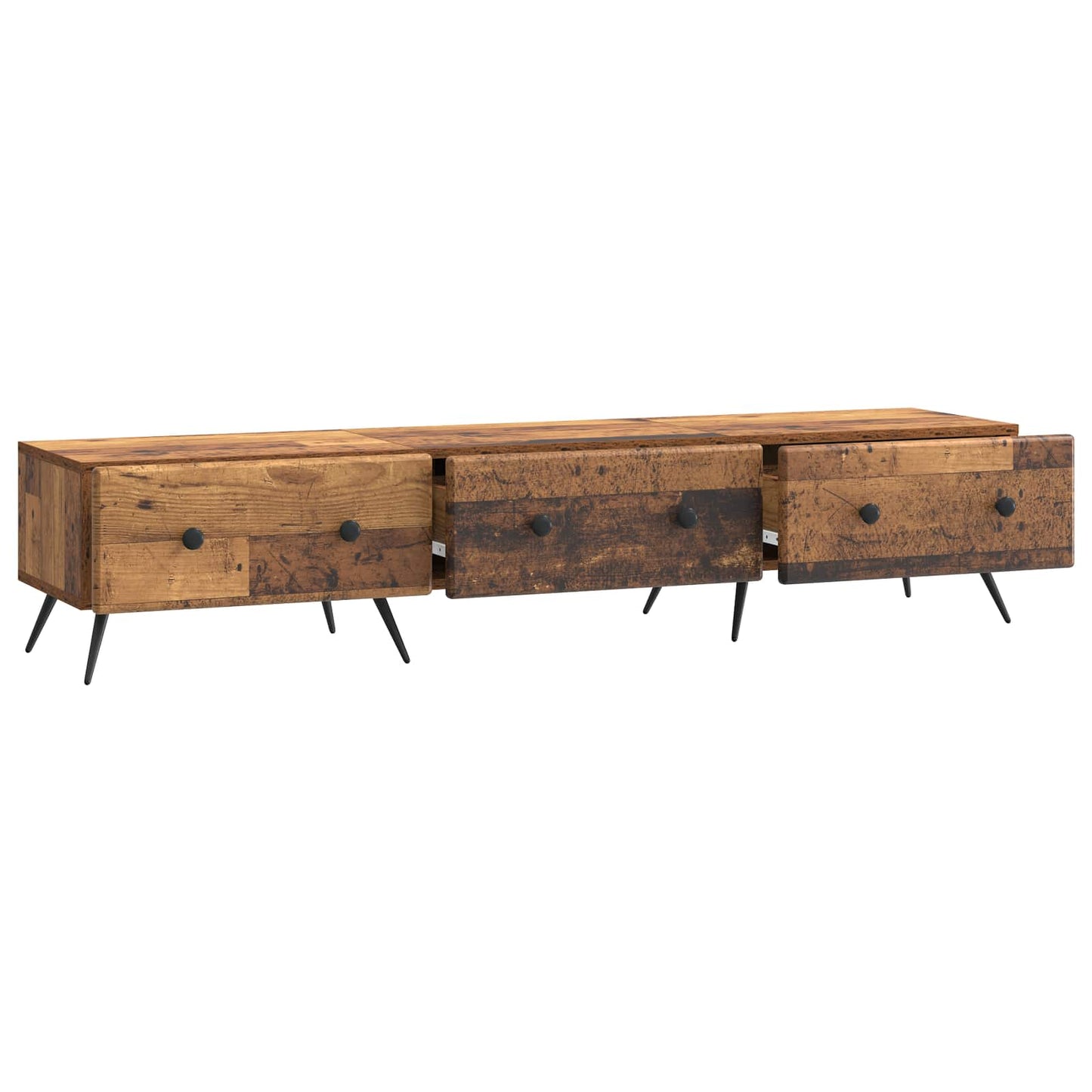 TV-skab Gammelt træ 147 x 34,5 x 30 cm Konstrueret træ