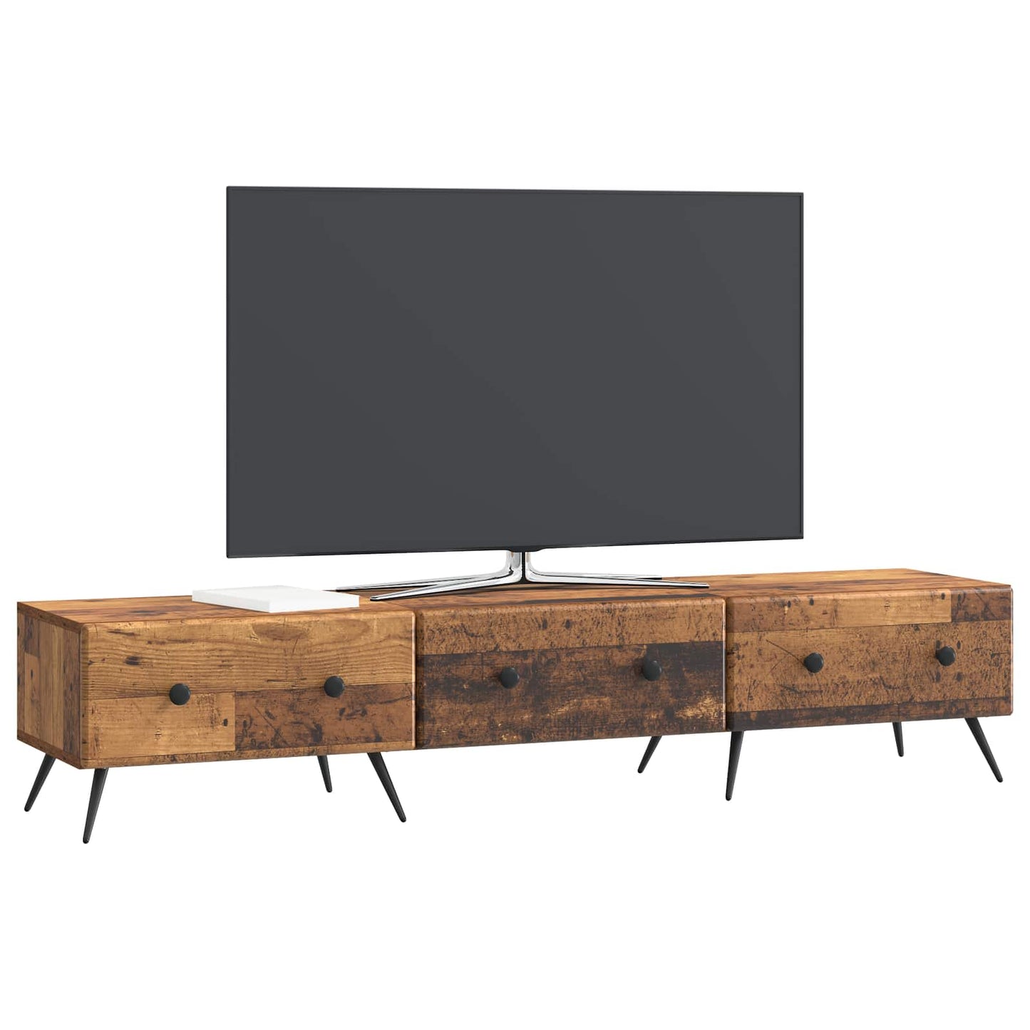 TV-skab Gammelt træ 147 x 34,5 x 30 cm Konstrueret træ