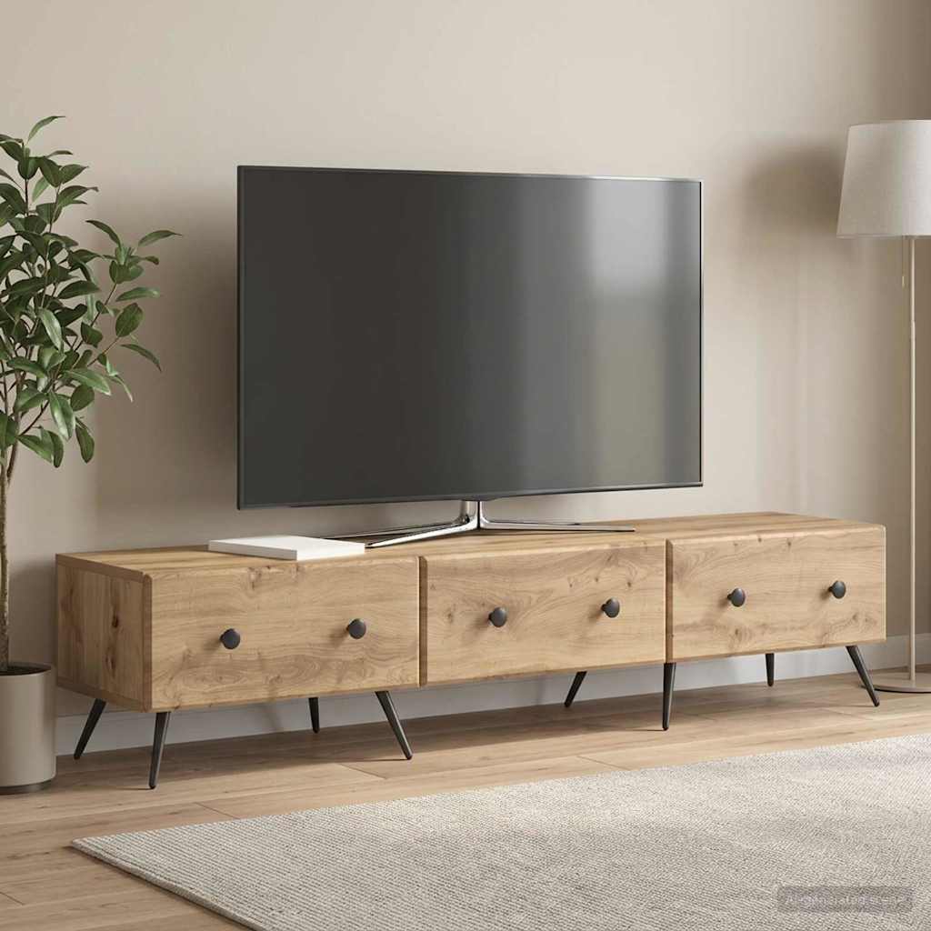 TV-skab 147 x 34,5 x 30 cm Artisan-eg Konstrueret træ