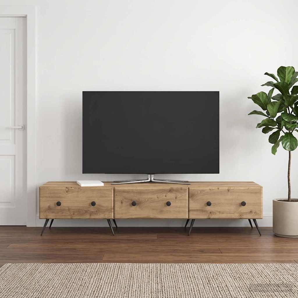 TV-skab 147 x 34,5 x 30 cm Artisan-eg Konstrueret træ