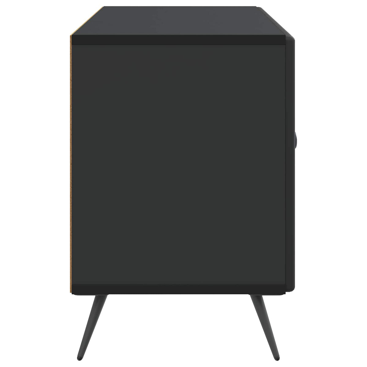TV-skab Sort 99 x 34,5 x 50 cm Konstrueret træ