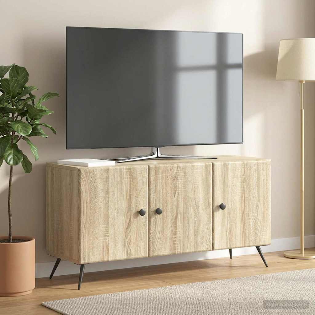 TV-skab Sonoma-eg 99 x 34,5 x 50 cm Konstrueret træ