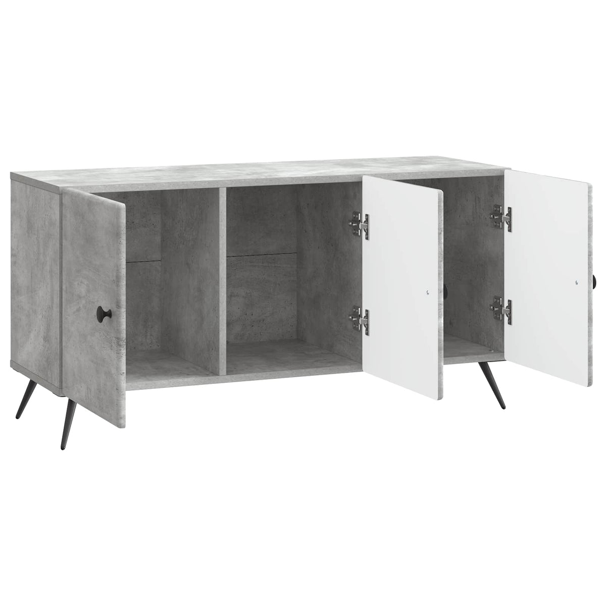 TV-skab Betongrå 99 x 34,5 x 50 cm Konstrueret træ