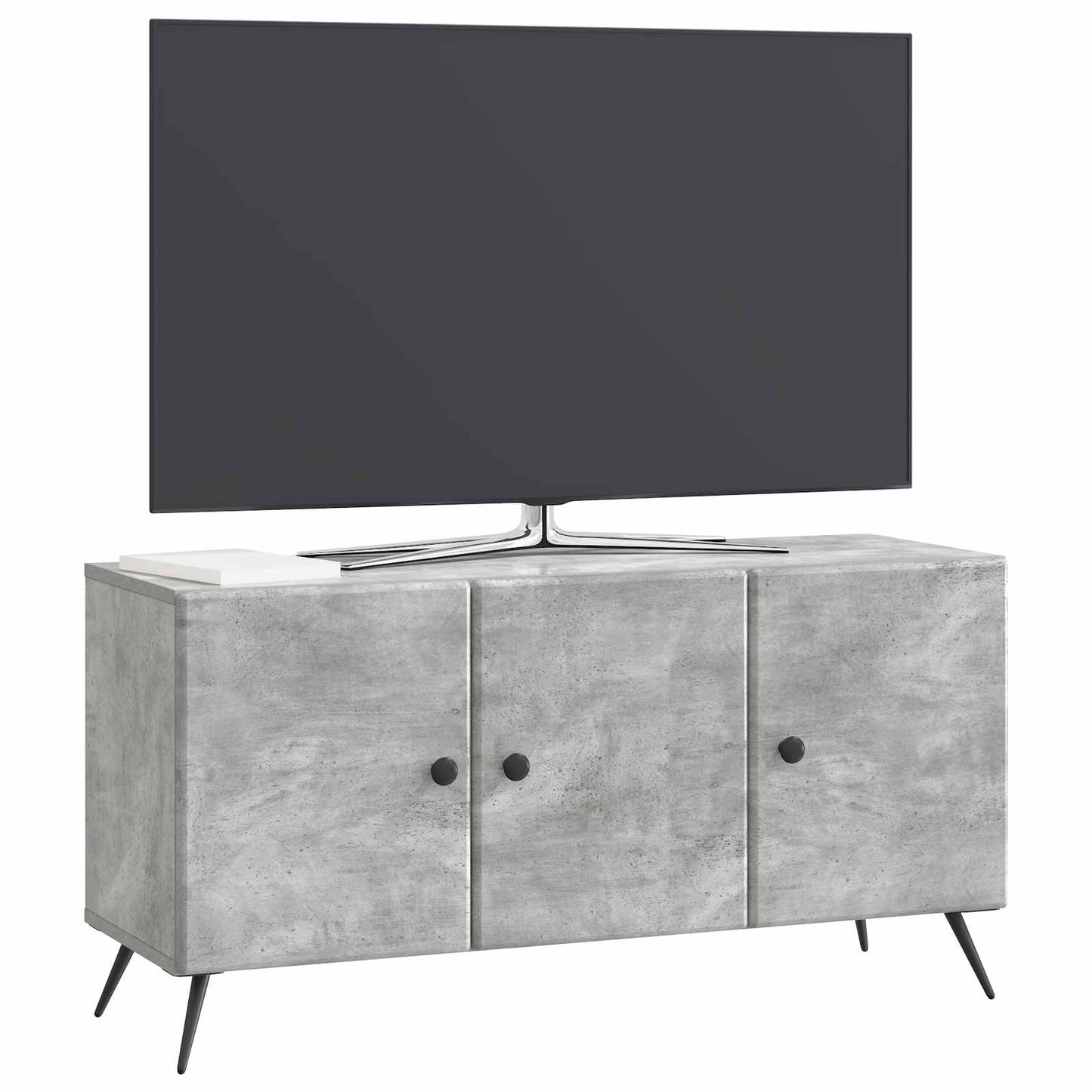 TV-skab Betongrå 99 x 34,5 x 50 cm Konstrueret træ
