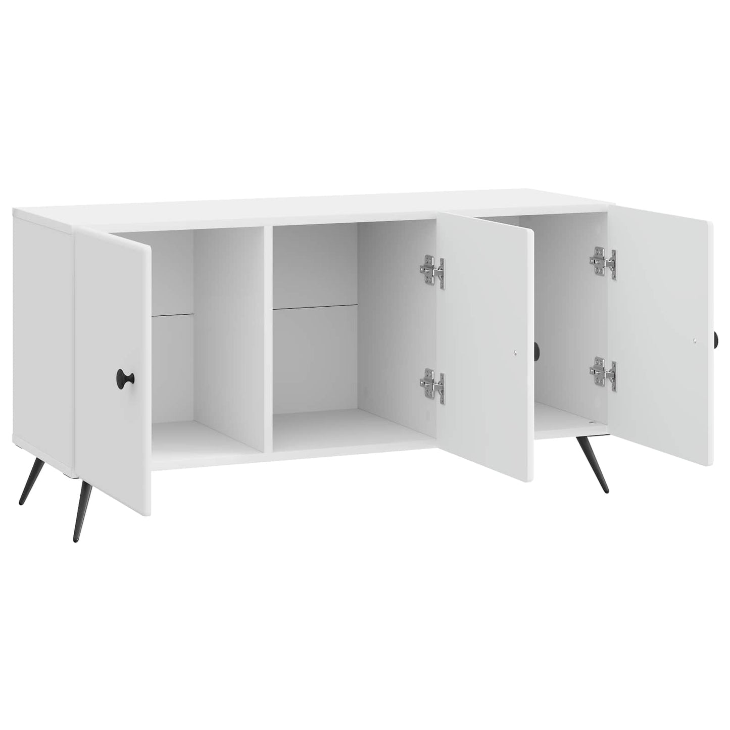 TV-skab Hvid højglans 99 x 34,5 x 50 cm Konstrueret træ