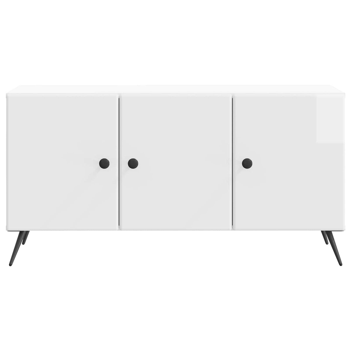 TV-skab Hvid højglans 99 x 34,5 x 50 cm Konstrueret træ