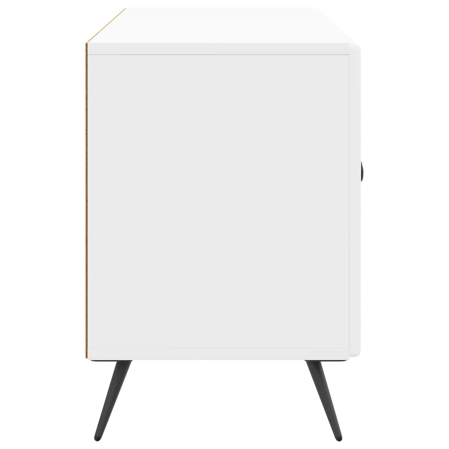 TV-skab Hvid højglans 99 x 34,5 x 50 cm Konstrueret træ