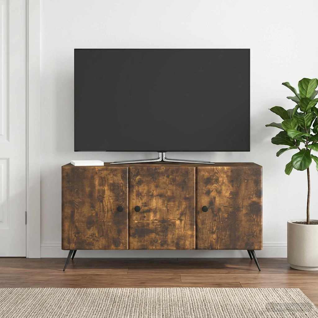 TV-skab Røget eg 99 x 34,5 x 50 cm Konstrueret træ
