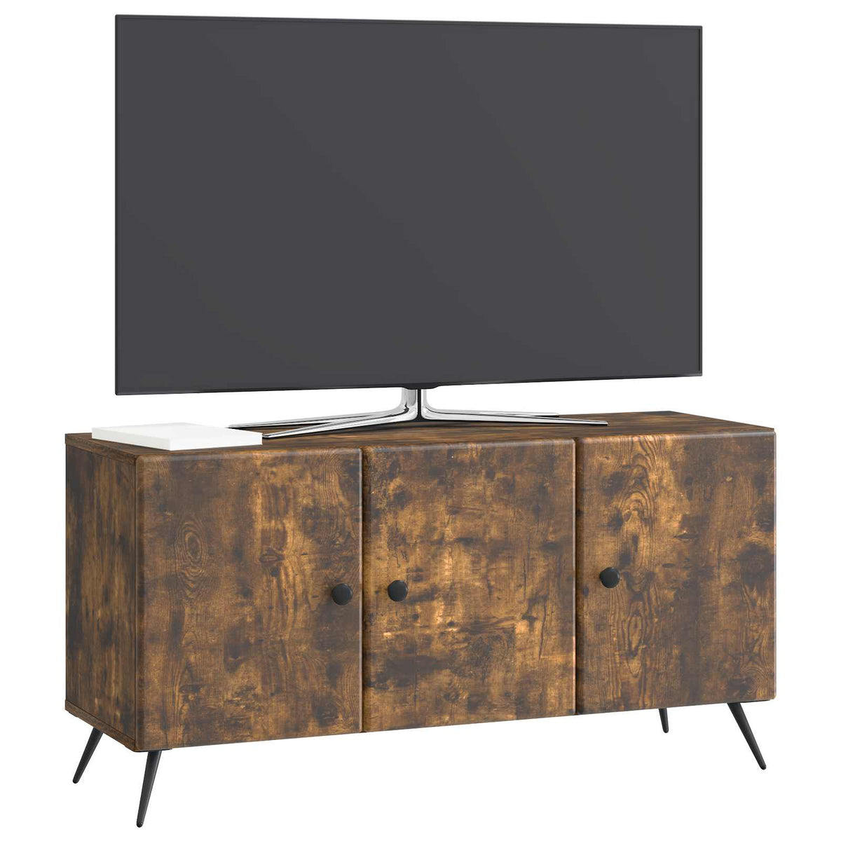 TV-skab Røget eg 99 x 34,5 x 50 cm Konstrueret træ