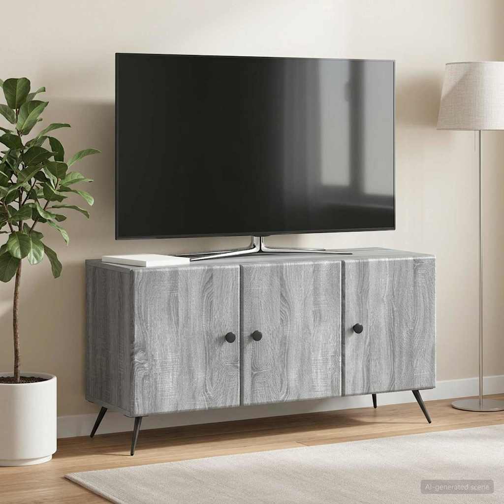 TV-skab Grå sonoma-eg 99 x 34,5 x 50 cm Konstrueret træ