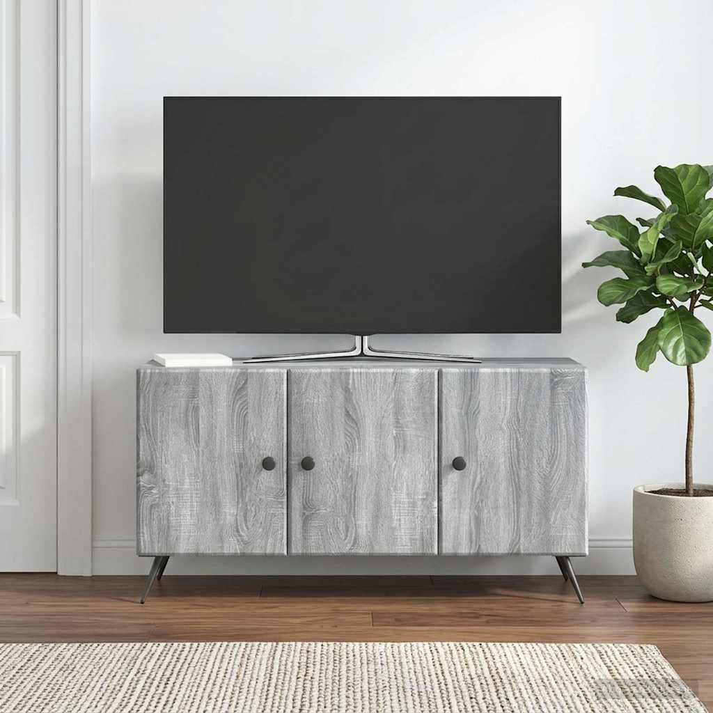 TV-skab Grå sonoma-eg 99 x 34,5 x 50 cm Konstrueret træ