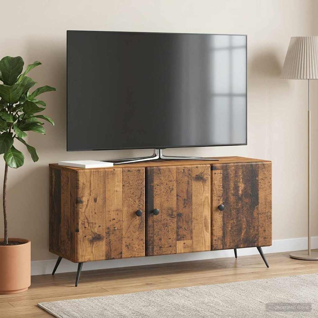 TV-skab Gammelt træ 99 x 34,5 x 50 cm Konstrueret træ
