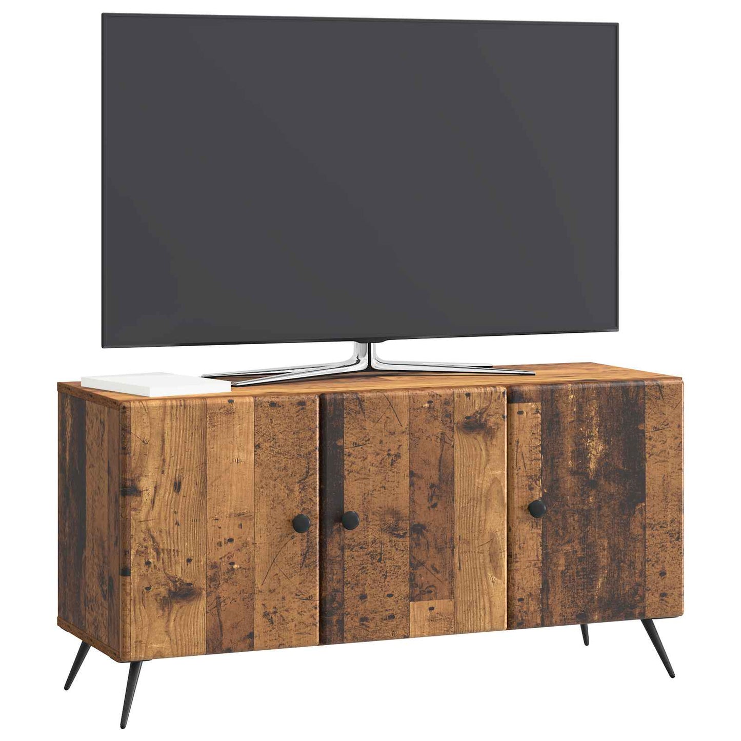 TV-skab Gammelt træ 99 x 34,5 x 50 cm Konstrueret træ