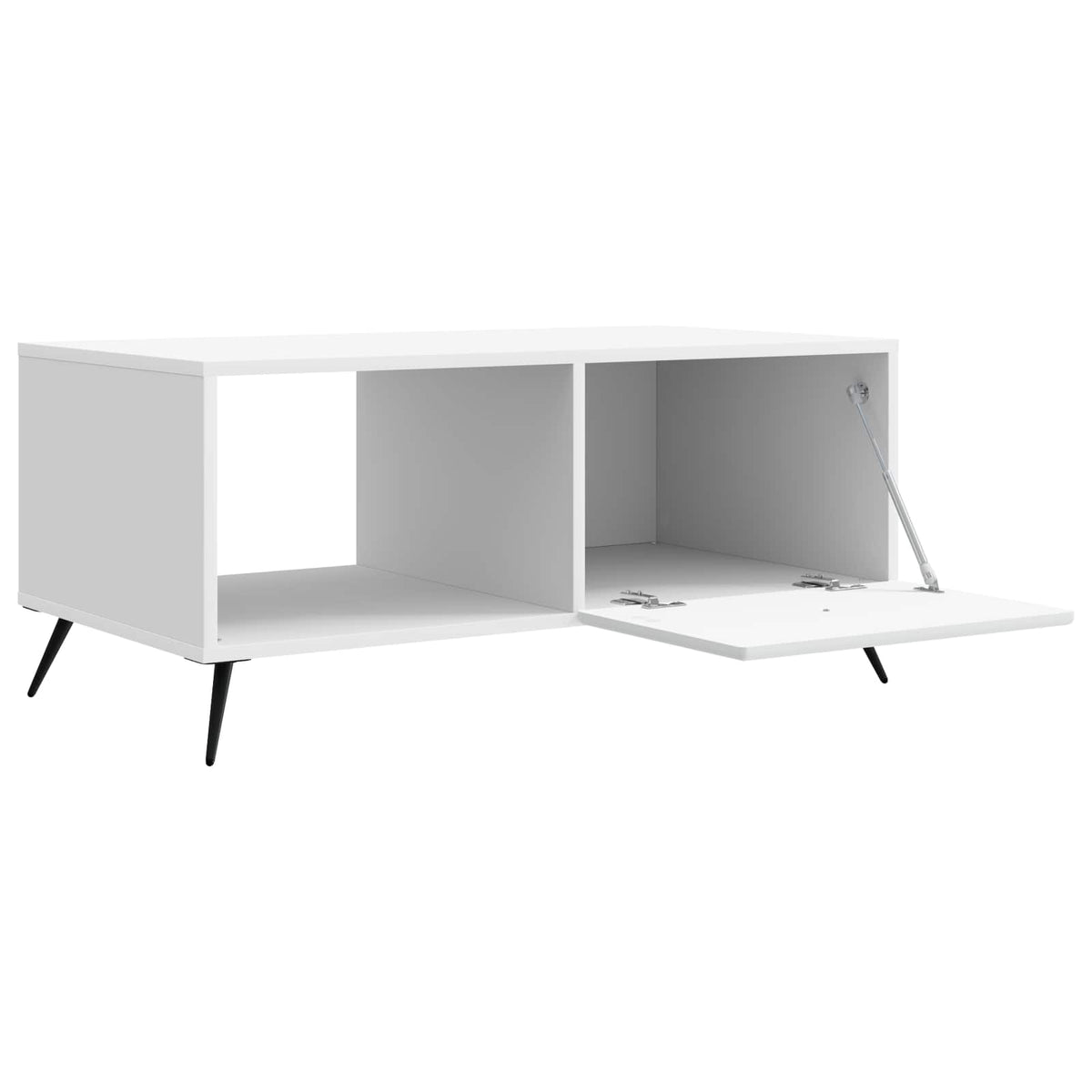 Sofabord Hvid 90 x 50 x 40 cm Konstrueret træ