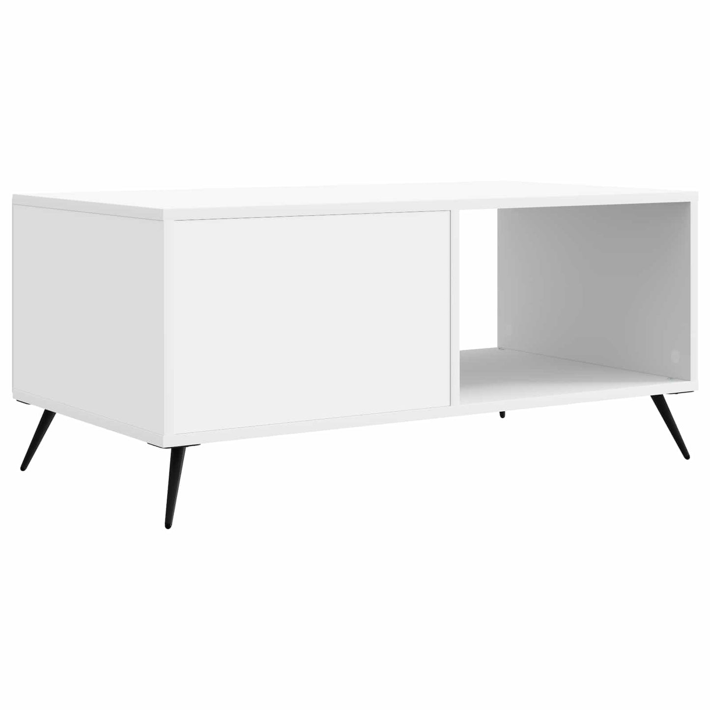 Sofabord Hvid 90 x 50 x 40 cm Konstrueret træ