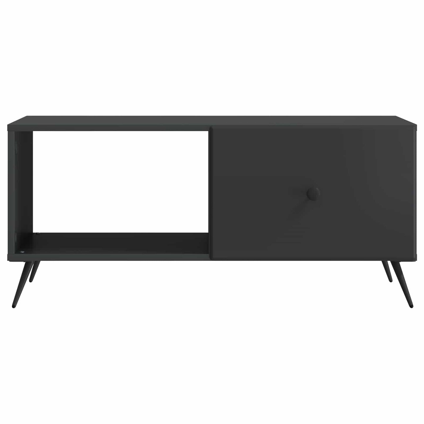 Sofabord Sort 90 x 50 x 40 cm Konstrueret træ