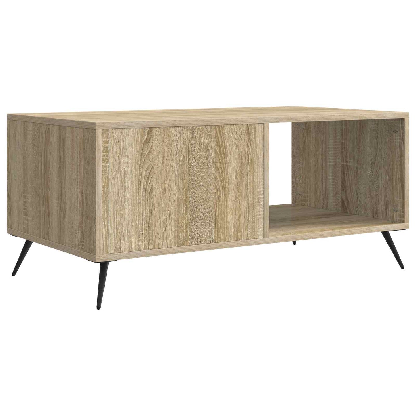 Sofabord Sonoma-eg 90 x 50 x 40 cm Konstrueret træ