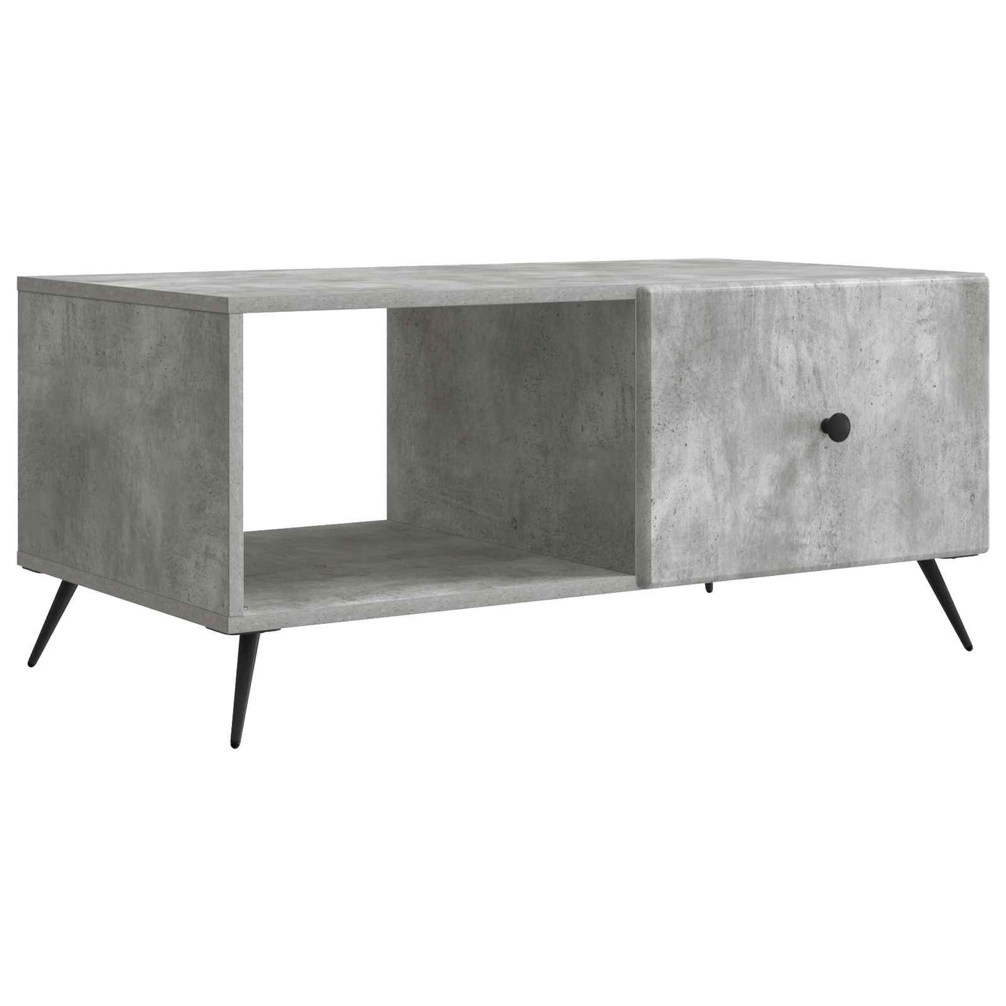 Sofabord Betongrå 90 x 50 x 40 cm Konstrueret træ