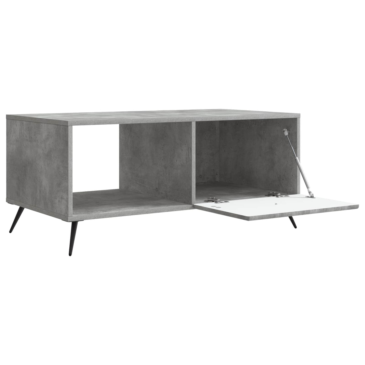 Sofabord Betongrå 90 x 50 x 40 cm Konstrueret træ