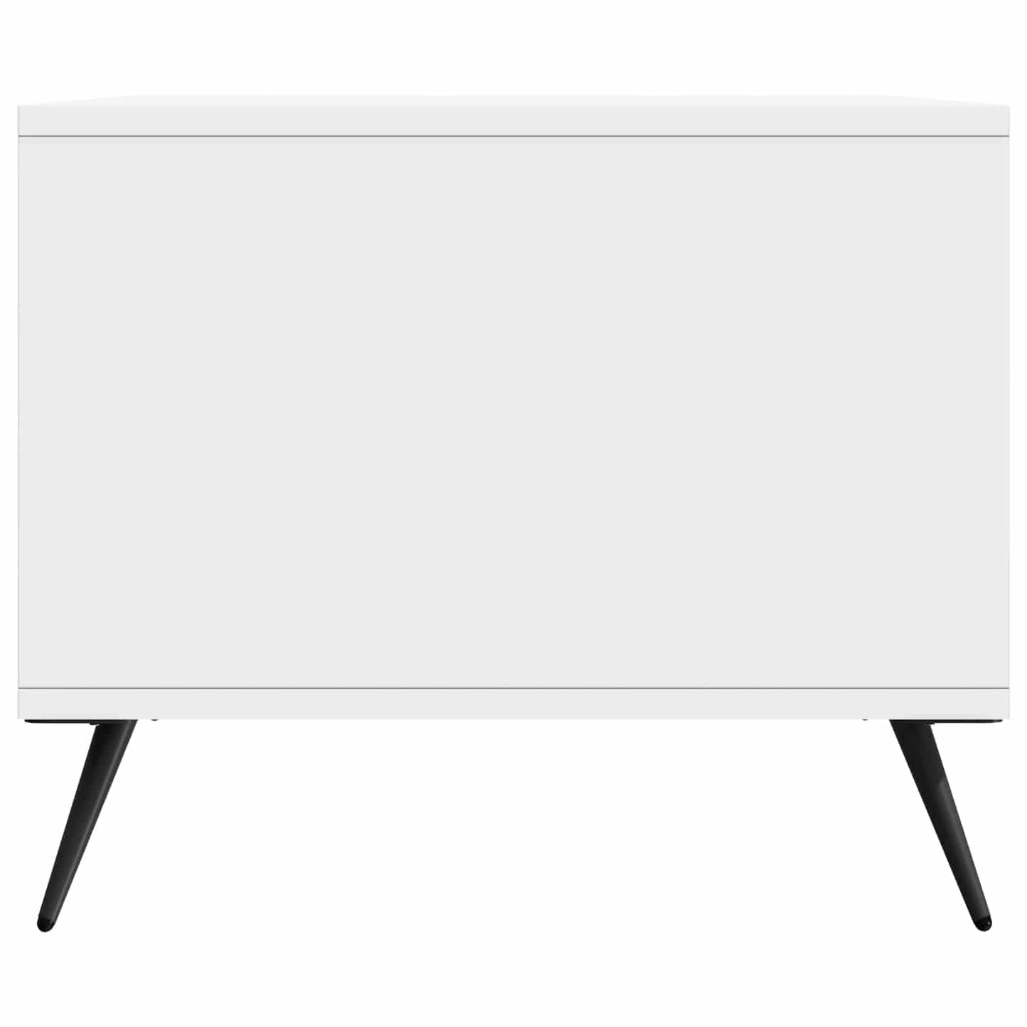 Sofabord Hvid højglans 90 x 50 x 40 cm Konstrueret træ