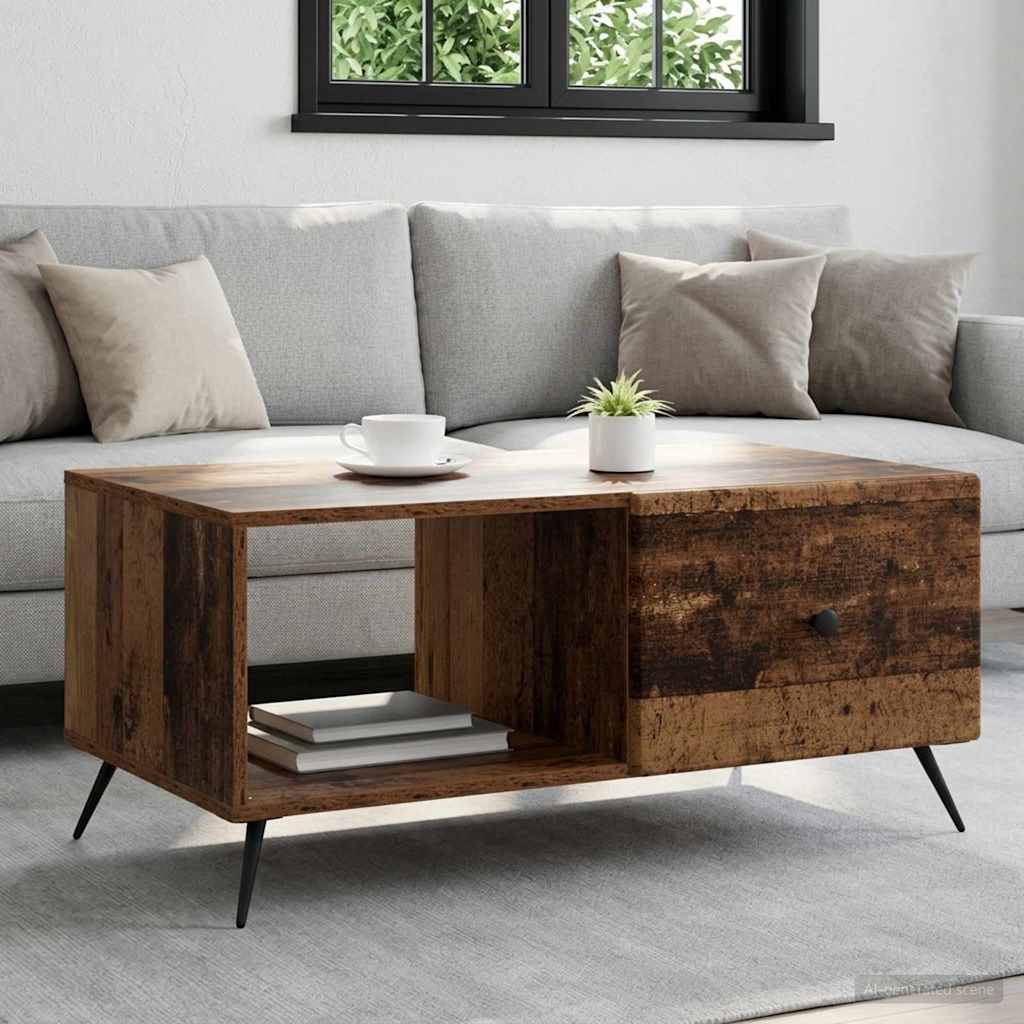 Sofabord Gammelt træ 90 x 50 x 40 cm Konstrueret træ