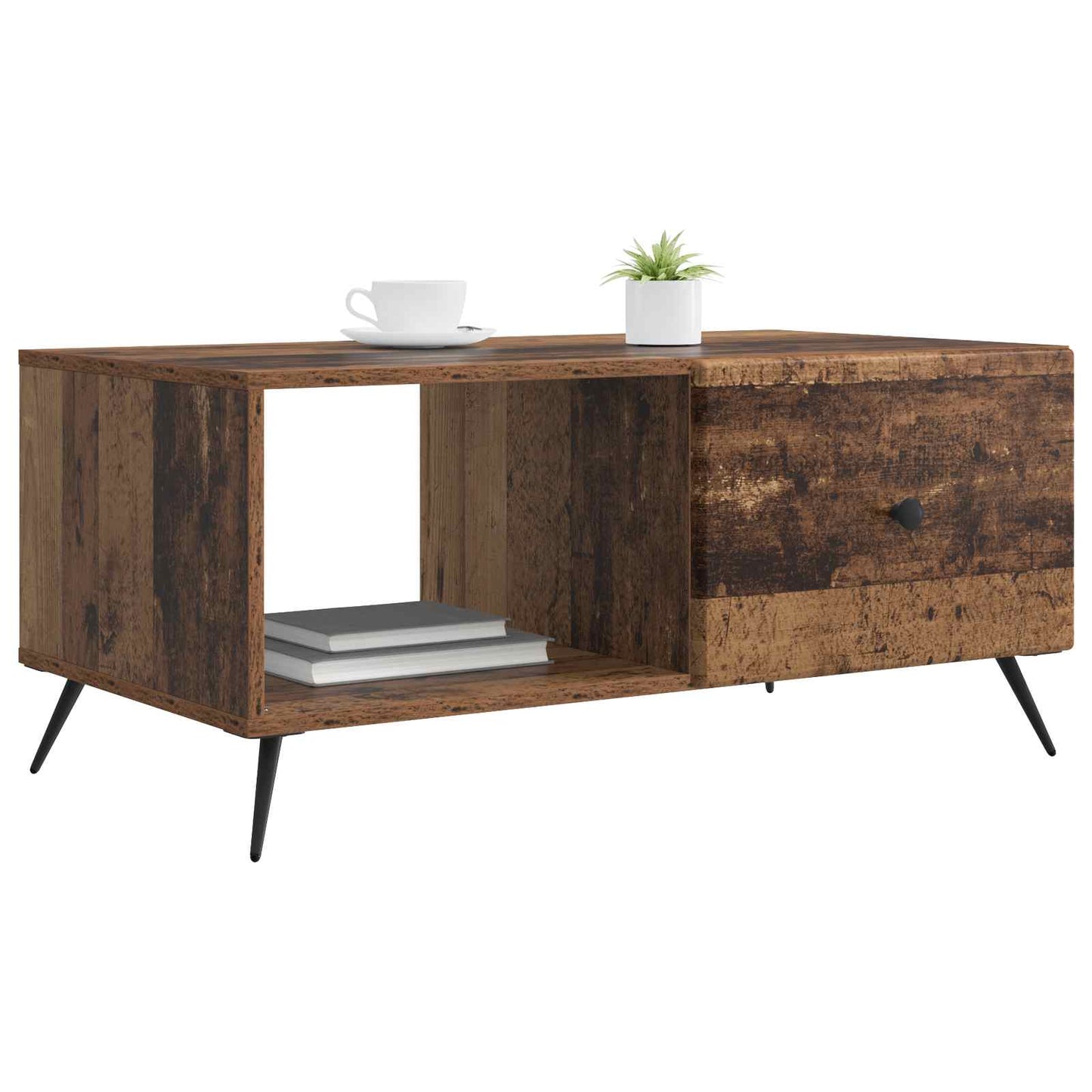 Sofabord Gammelt træ 90 x 50 x 40 cm Konstrueret træ