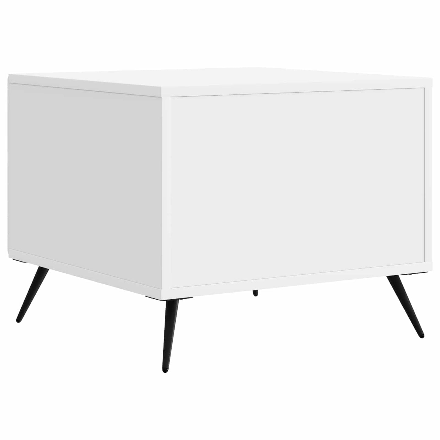 Sofabord Hvid højglans 49 x 50 x 40 cm Konstrueret træ