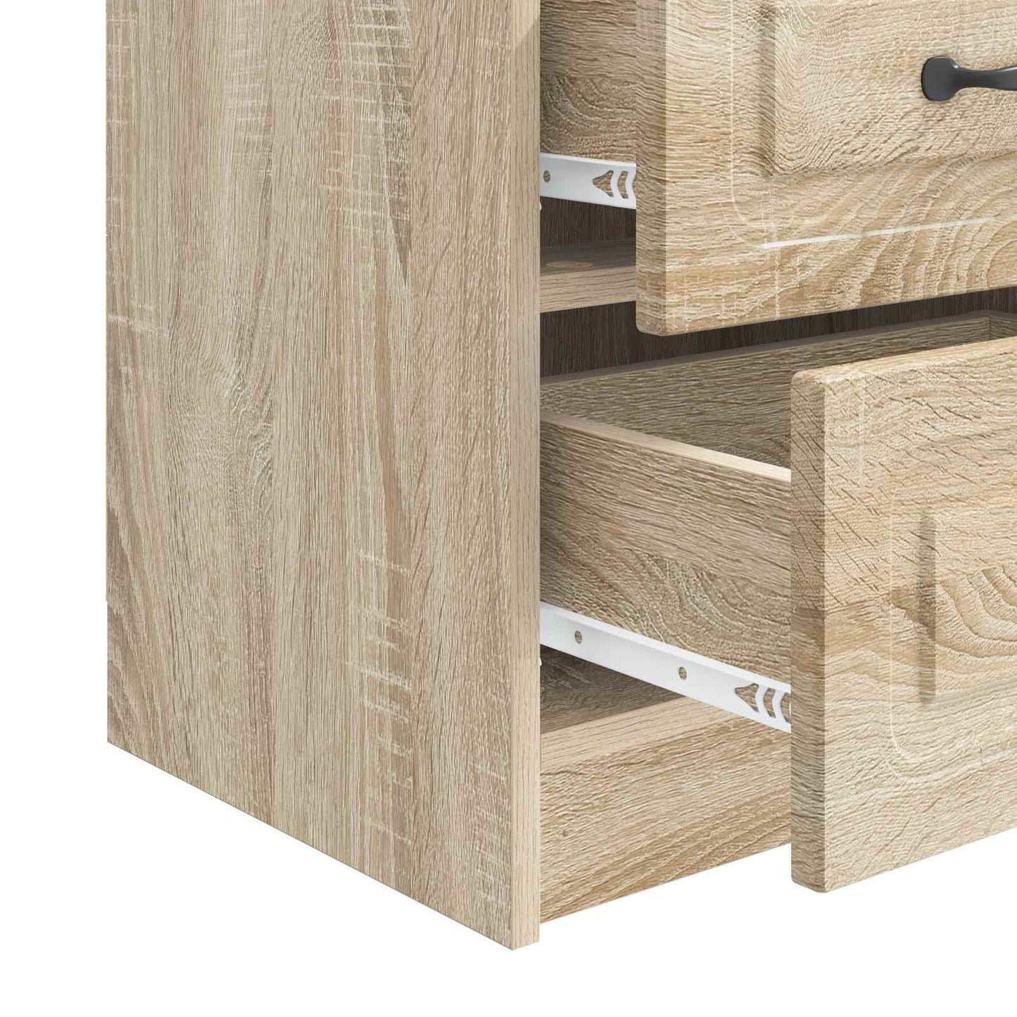 Natskab 2 stk. Sonoma-eg 43 x 34,5 x 44,5 cm Konstrueret træ