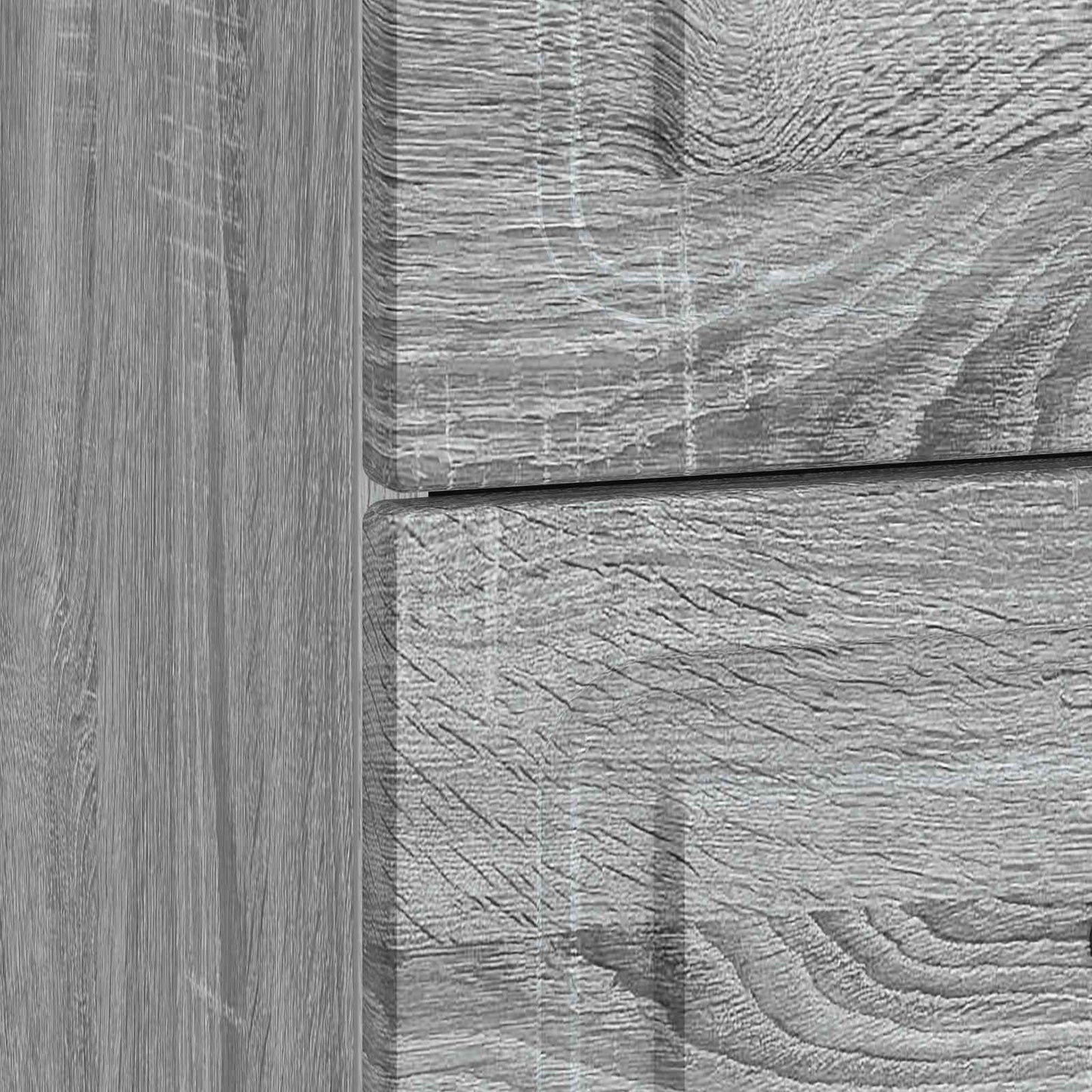 Natskab 2 stk. Grå sonoma-eg 43 x 34,5 x 44,5 cm