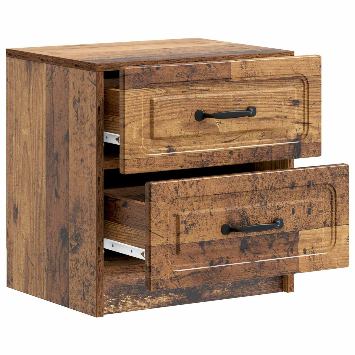 Natskab 2 stk. Gammelt træ 43 x 34,5 x 44,5 cm Konstrueret træ