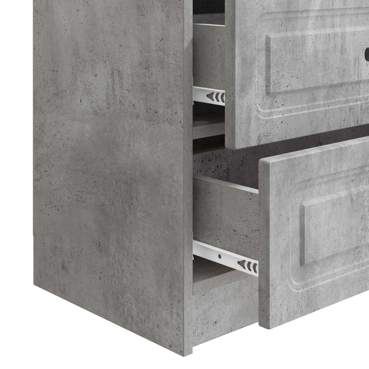 Natskab Betongrå 62 x 34,5 x 44,5 cm Konstrueret træ