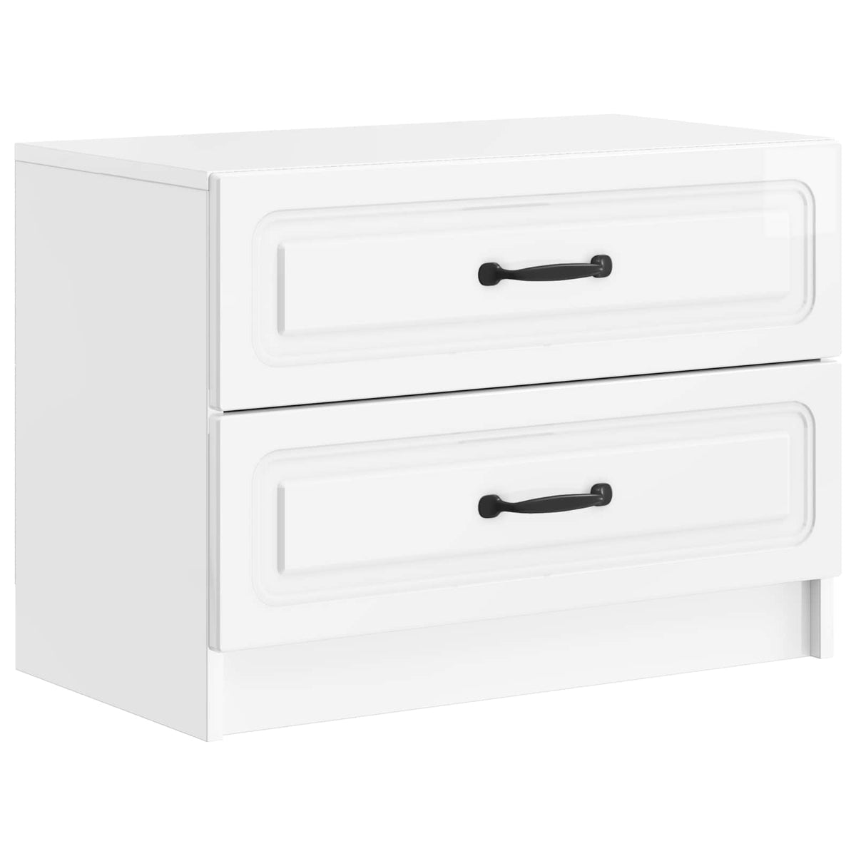 Natskab Hvid højglans 62 x 34,5 x 44,5 cm Konstrueret træ