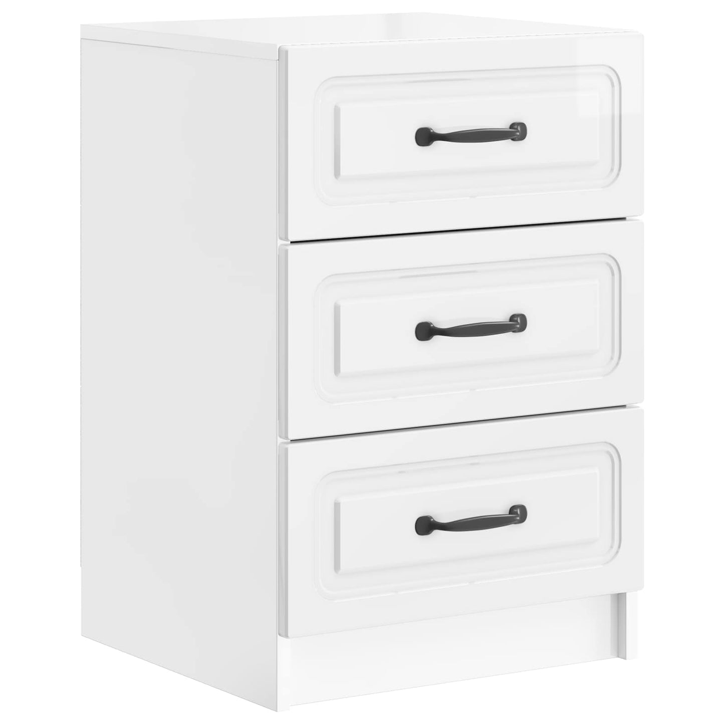 Natskab Hvid højglans 43 x 41 x 63,5 cm Konstrueret træ