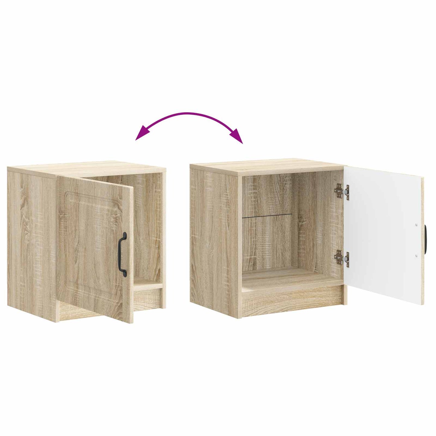 Natskab Sonoma-eg 43 x 34,5 x 47 cm Konstrueret træ