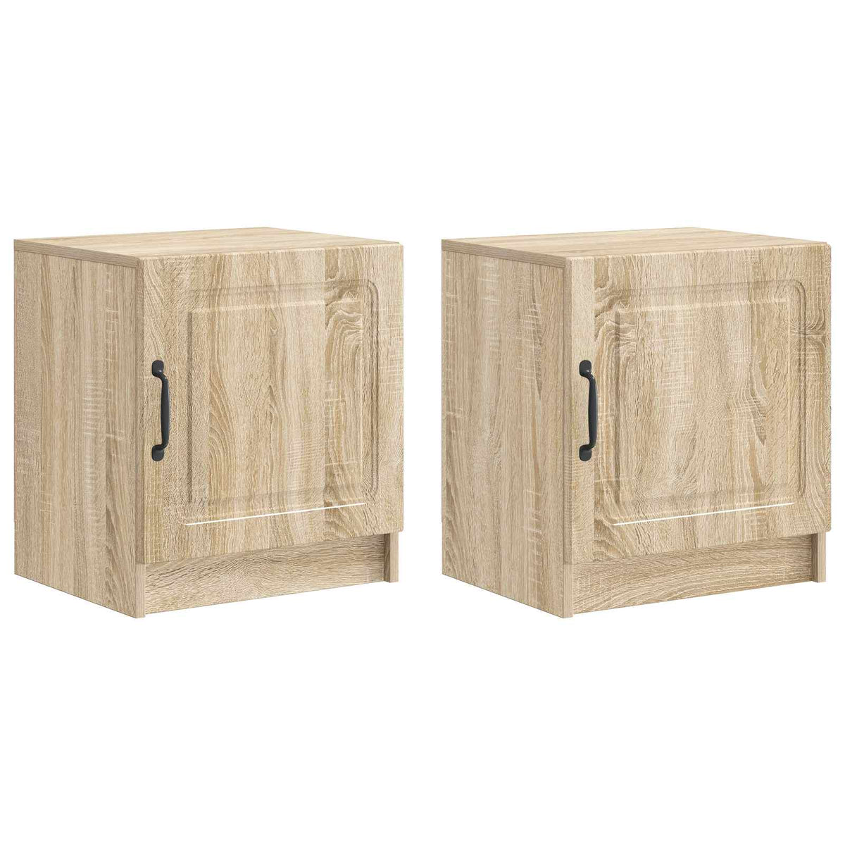 Natskab 2 stk. Sonoma-eg 43 x 34,5 x 47 cm Konstrueret træ