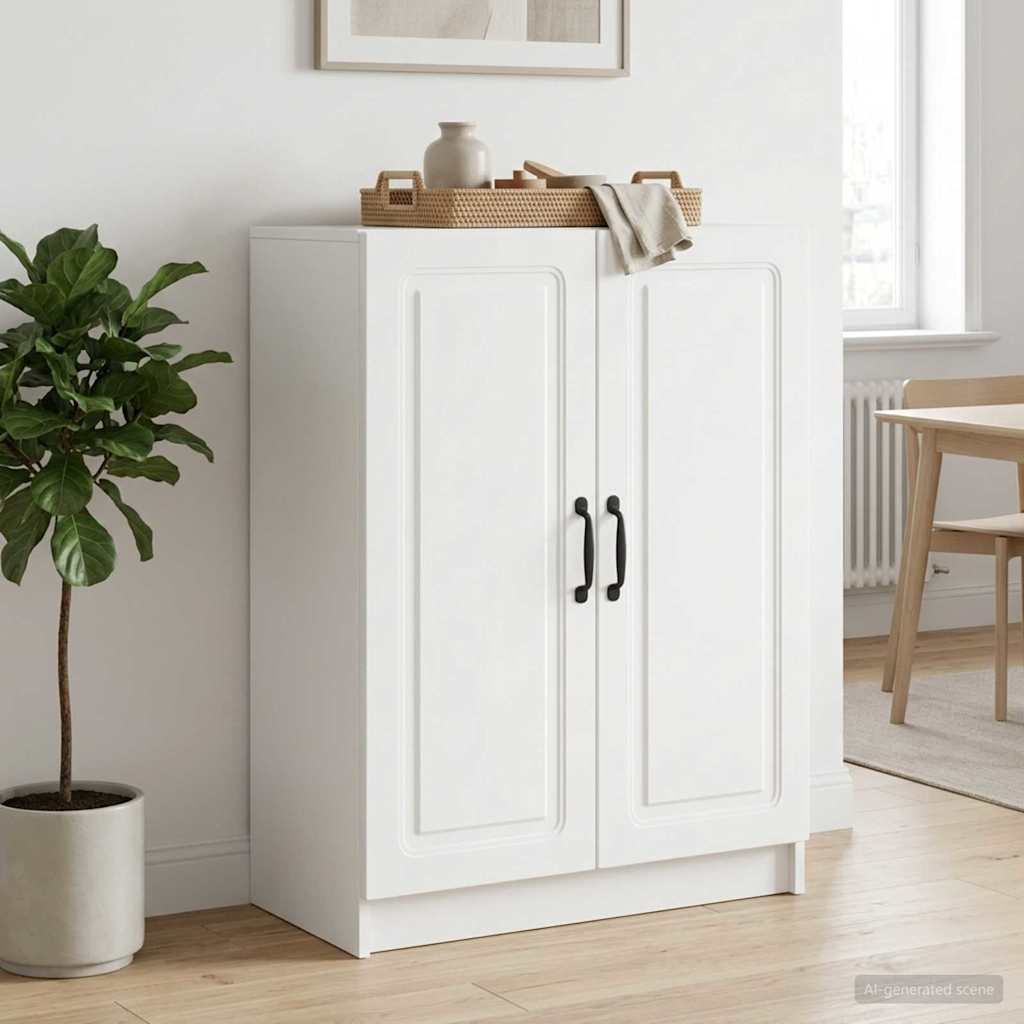 Sideboard Hvid 66 x 34,5 x 87 cm Konstrueret træ
