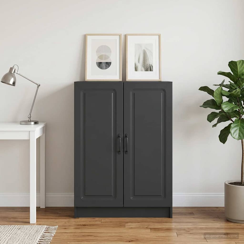 Sideboard Sort 66 x 34,5 x 87 cm Konstrueret træ