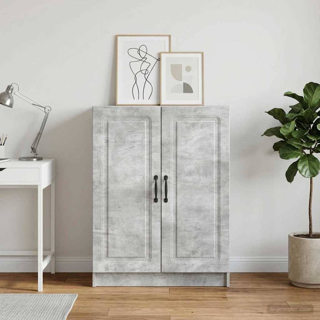 Sideboard Betongrå 66 x 34,5 x 87 cm Konstrueret træ