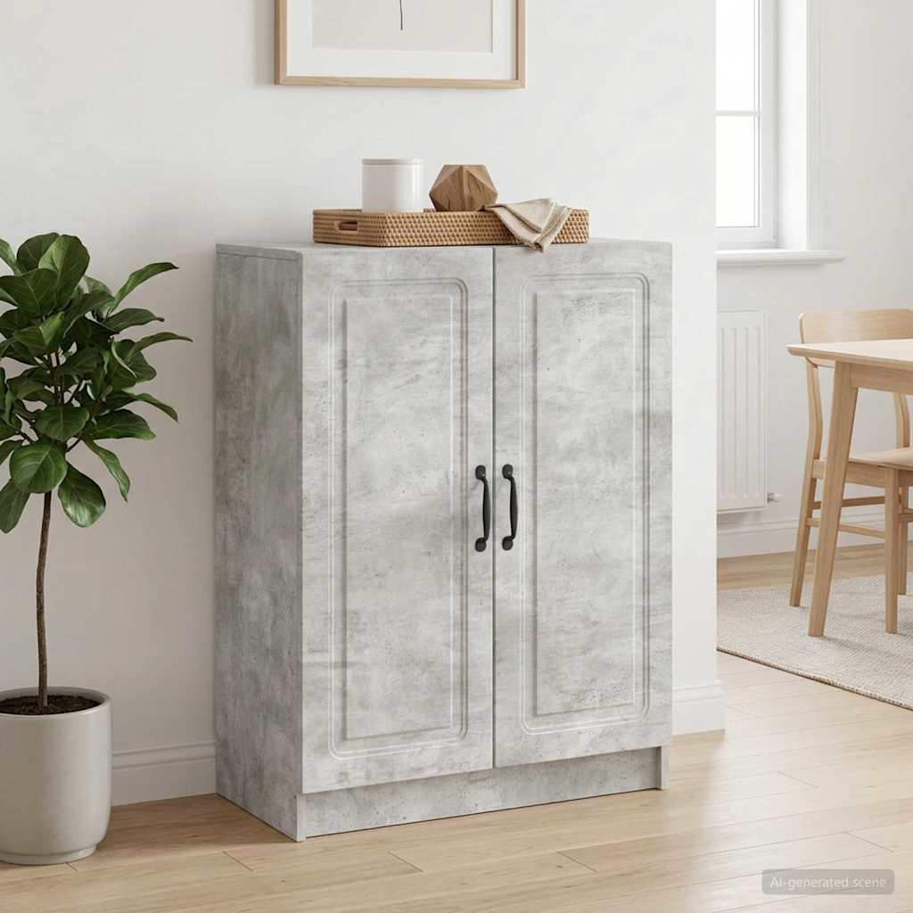 Sideboard Betongrå 66 x 34,5 x 87 cm Konstrueret træ