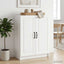 Sideboard Hvid højglans 66 x 34,5 x 87 cm Konstrueret træ