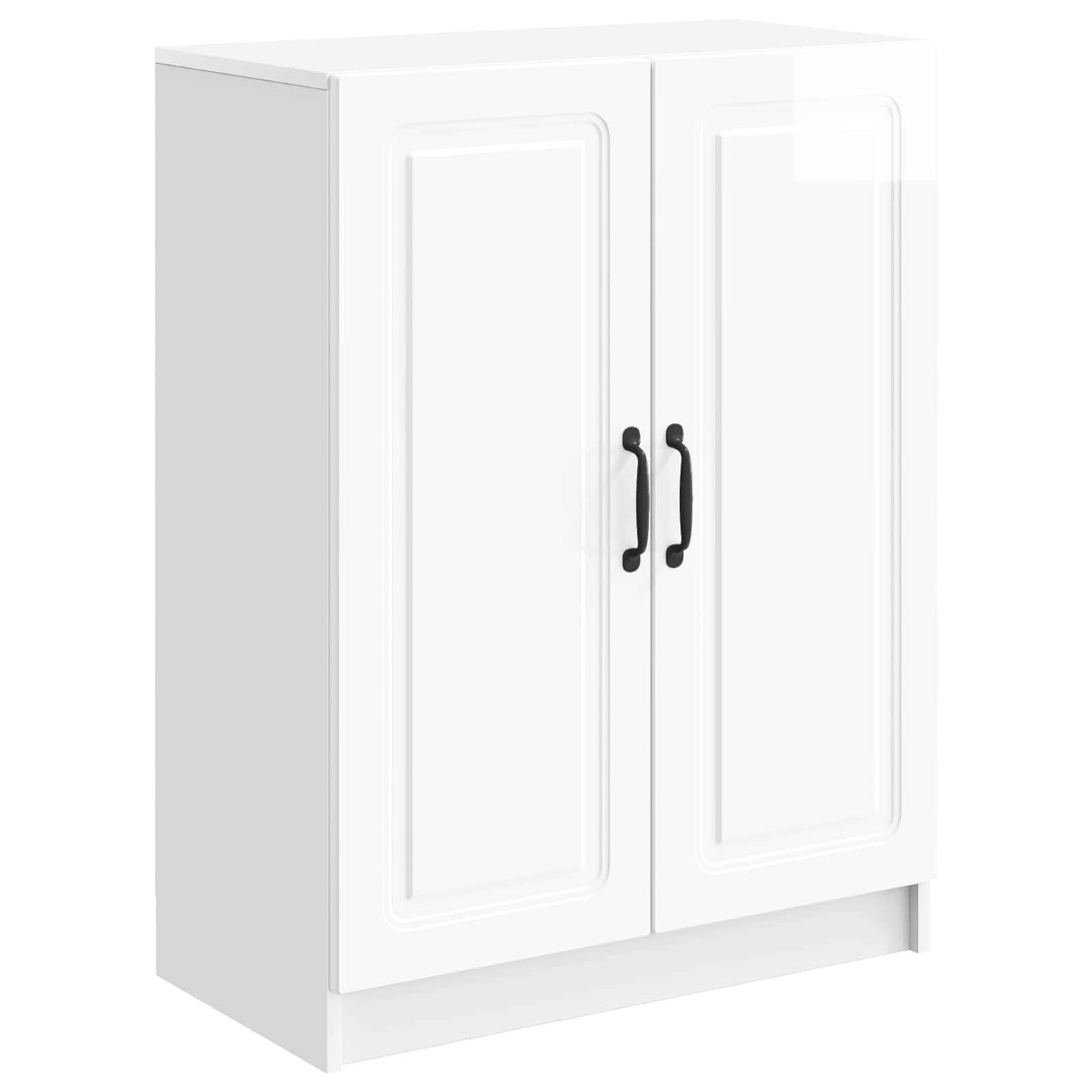 Sideboard Hvid højglans 66 x 34,5 x 87 cm Konstrueret træ