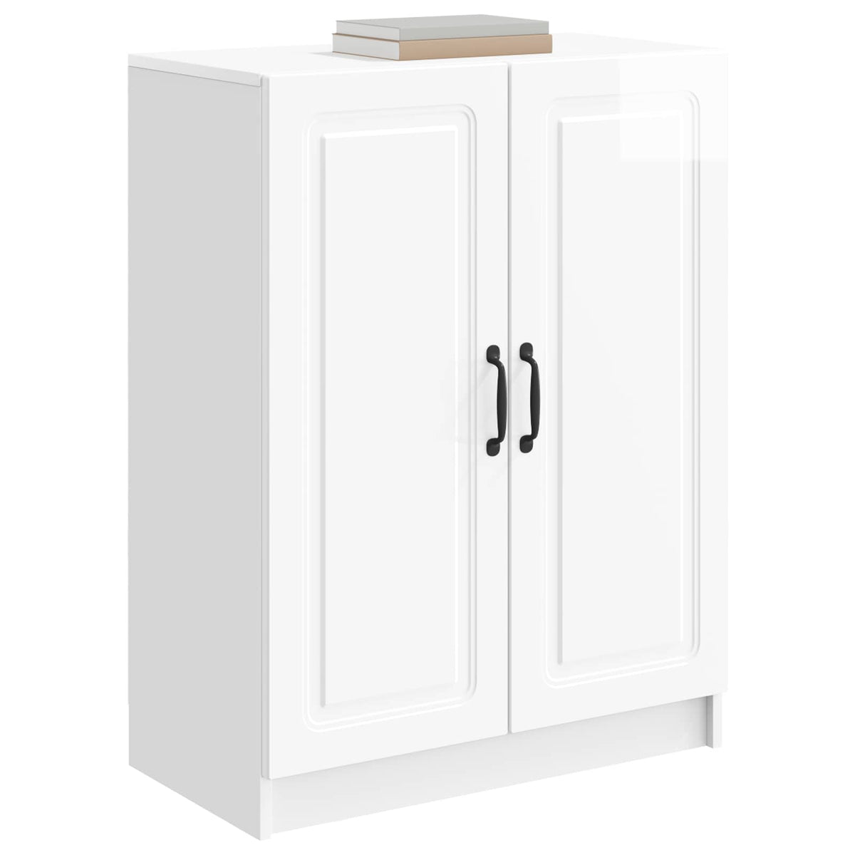 Sideboard Hvid højglans 66 x 34,5 x 87 cm Konstrueret træ