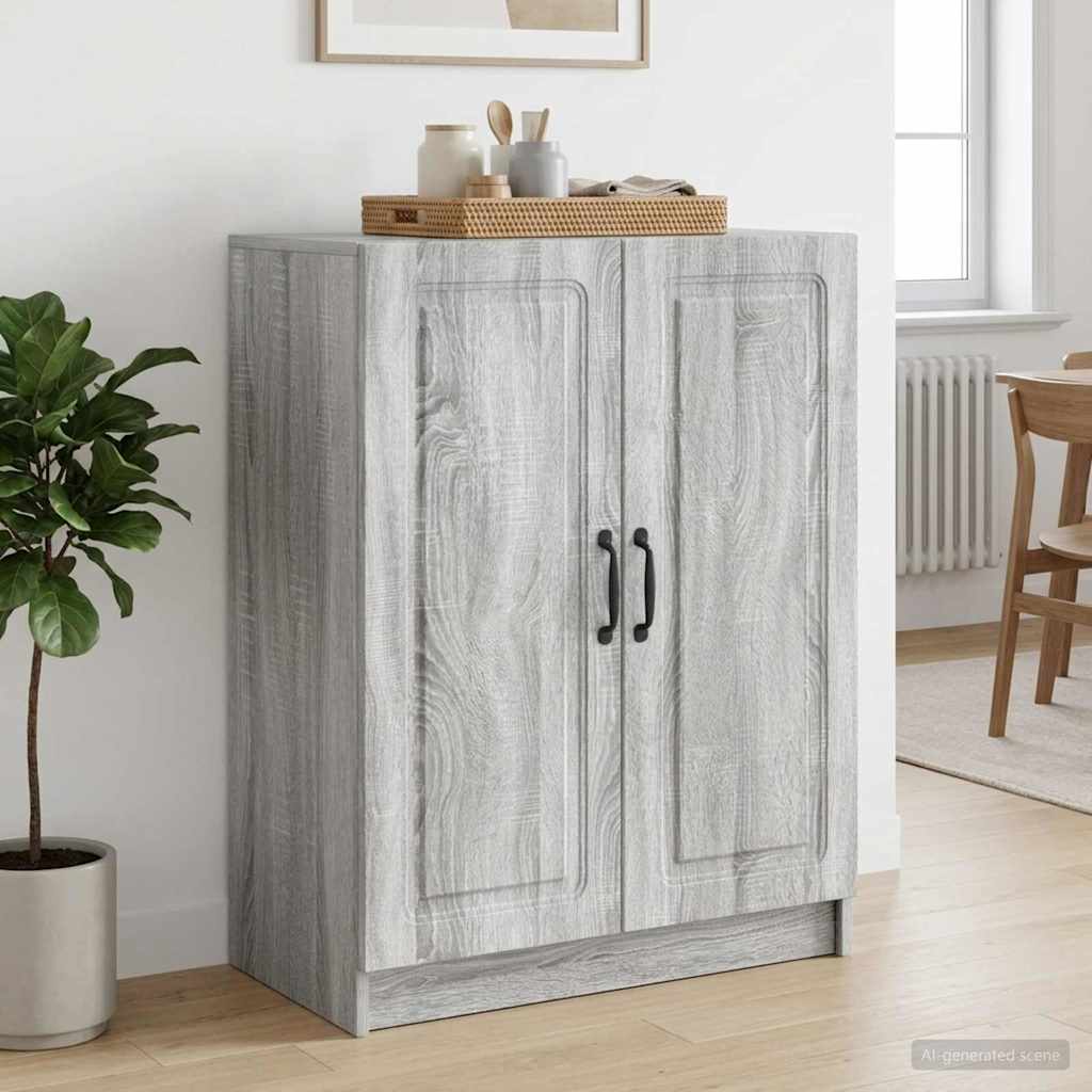 Sideboard Grå sonoma-eg 66 x 34,5 x 87 cm Konstrueret træ