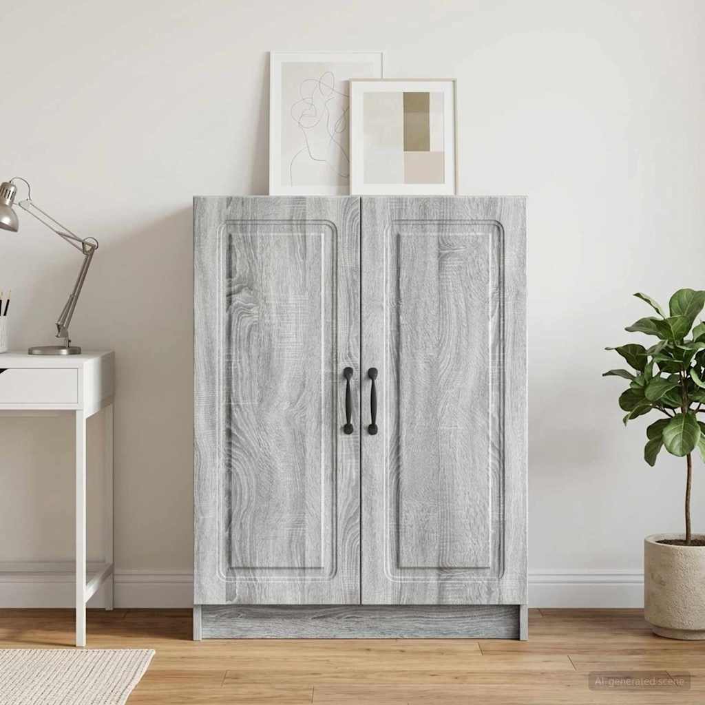 Sideboard Grå sonoma-eg 66 x 34,5 x 87 cm Konstrueret træ
