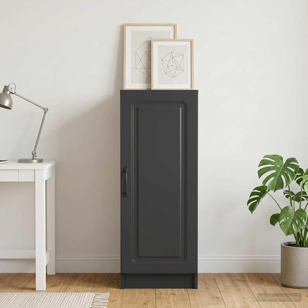 Sideboard Sort 33 x 34,5 x 87 cm Konstrueret træ