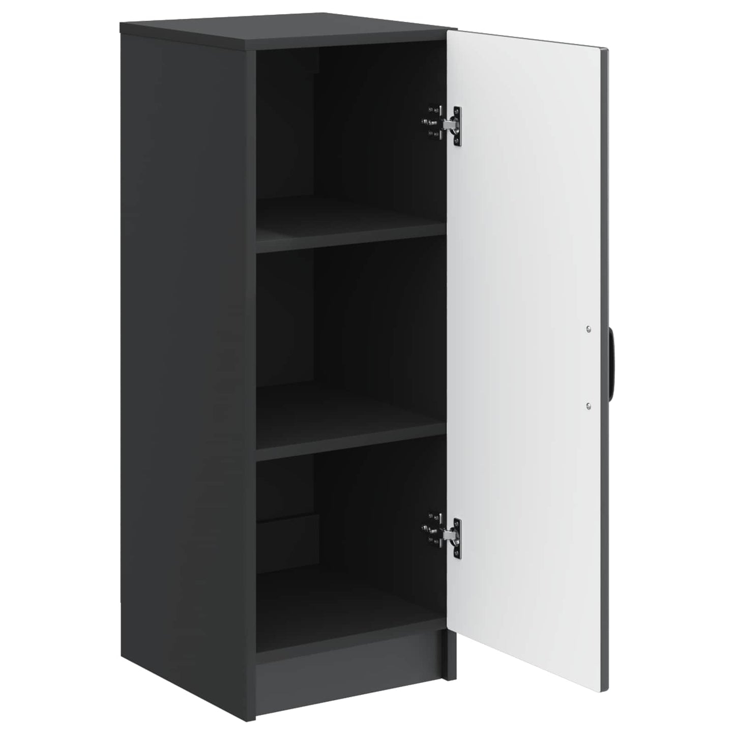 Sideboard Sort 33 x 34,5 x 87 cm Konstrueret træ