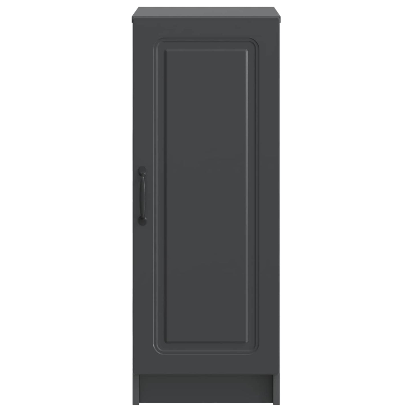 Sideboard Sort 33 x 34,5 x 87 cm Konstrueret træ