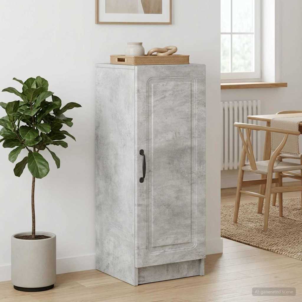 Sideboard Betongrå 33 x 34,5 x 87 cm Konstrueret træ