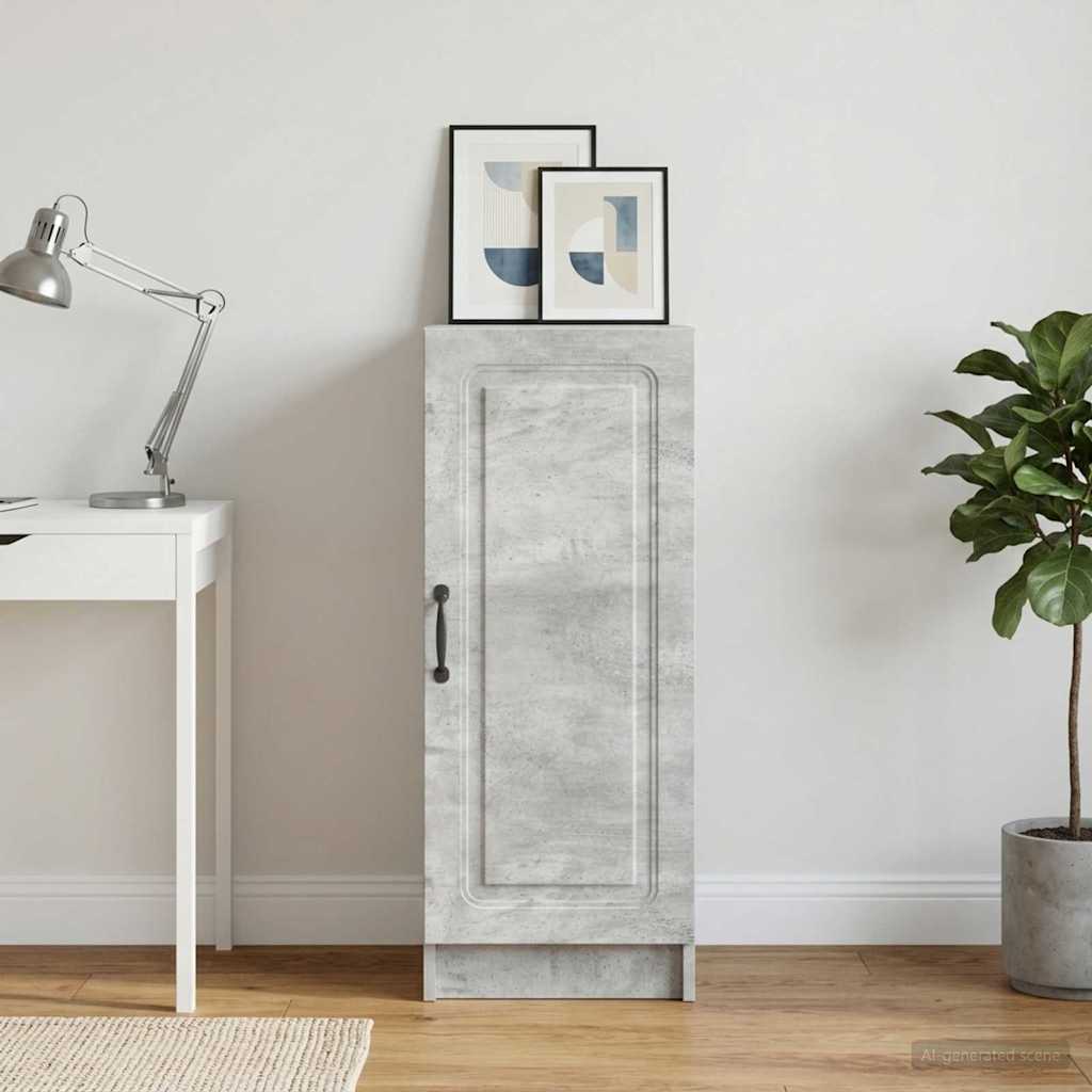 Sideboard Betongrå 33 x 34,5 x 87 cm Konstrueret træ