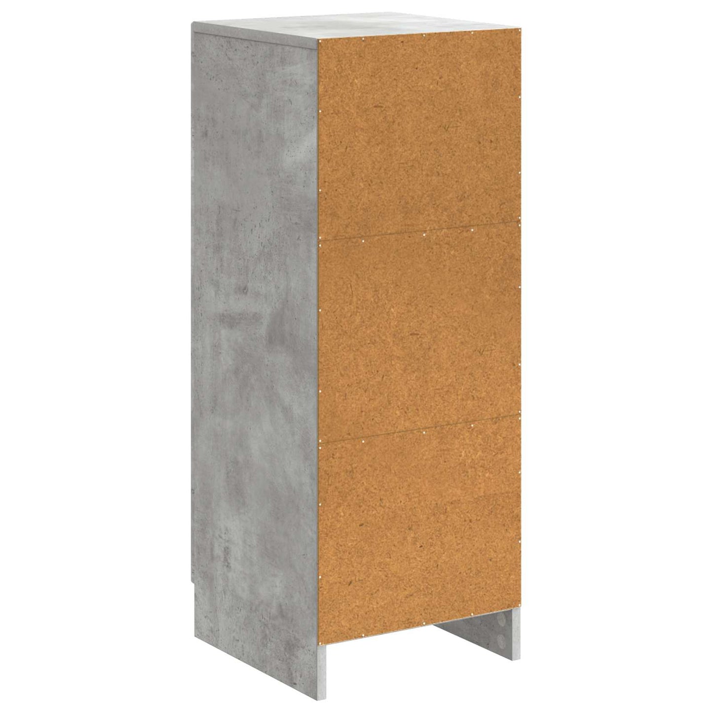 Sideboard Betongrå 33 x 34,5 x 87 cm Konstrueret træ